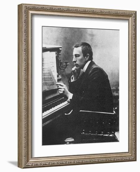 Composer Sergei Rachmaninov (1873-194), 1900s-null-Framed Giclee Print