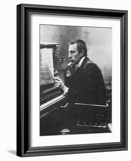 Composer Sergei Rachmaninov (1873-194), 1900s-null-Framed Giclee Print