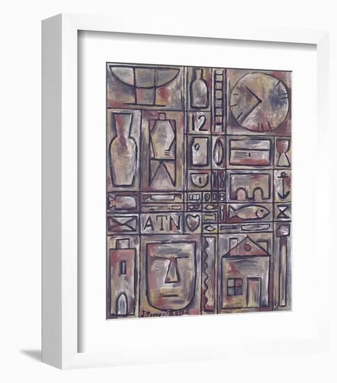 Composicion - Cuadro-Joaquin Torres-Garcia-Framed Art Print