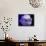 Composing of a White Rose with Purple Tones Infront of Black Background-Alaya Gadeh-Mounted Photographic Print displayed on a wall