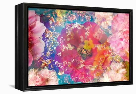 Composing of Blossoms and Branches in the Water-Alaya Gadeh-Framed Premier Image Canvas