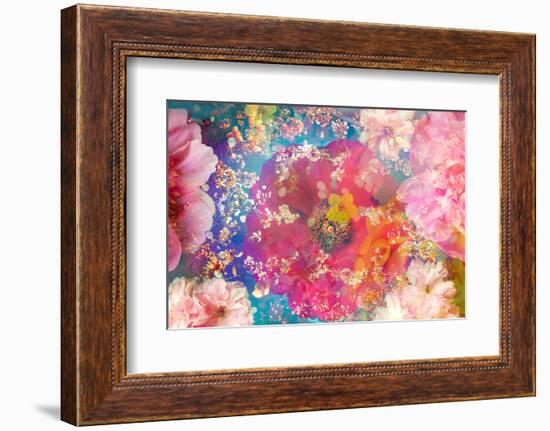 Composing of Blossoms and Branches in the Water-Alaya Gadeh-Framed Photographic Print