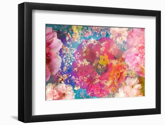 Composing of Blossoms and Branches in the Water-Alaya Gadeh-Framed Photographic Print