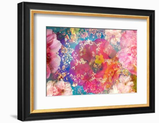 Composing of Blossoms and Branches in the Water-Alaya Gadeh-Framed Photographic Print