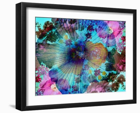 Composing of Coloured Flowers-Alaya Gadeh-Framed Photographic Print