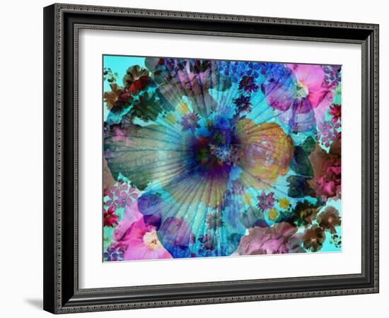 Composing of Coloured Flowers-Alaya Gadeh-Framed Photographic Print