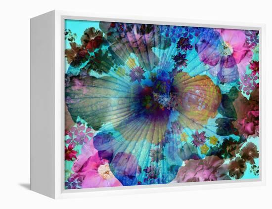 Composing of Coloured Flowers-Alaya Gadeh-Framed Premier Image Canvas