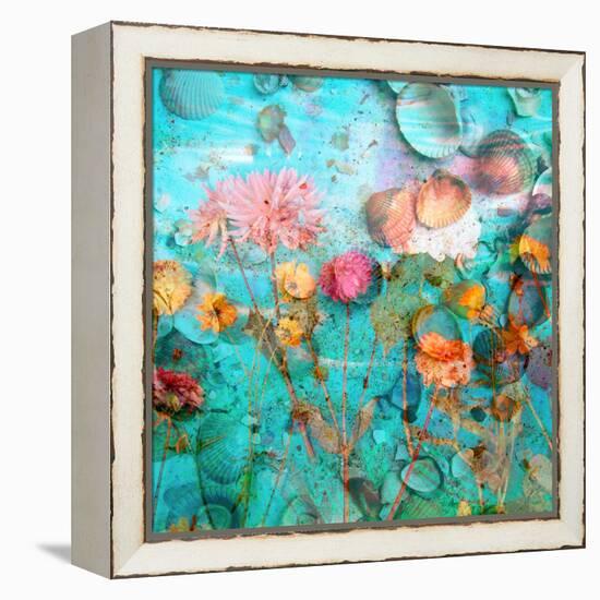 Composing of Flowers and Mussels-Alaya Gadeh-Framed Premier Image Canvas