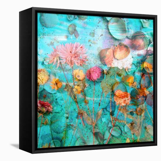 Composing of Flowers and Mussels-Alaya Gadeh-Framed Premier Image Canvas