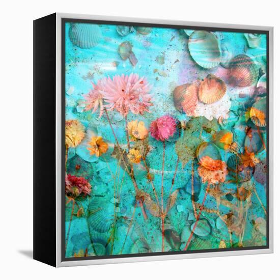 Composing of Flowers and Mussels-Alaya Gadeh-Framed Premier Image Canvas