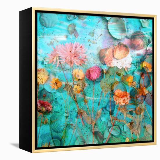 Composing of Flowers and Mussels-Alaya Gadeh-Framed Premier Image Canvas