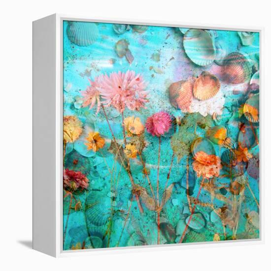 Composing of Flowers and Mussels-Alaya Gadeh-Framed Premier Image Canvas