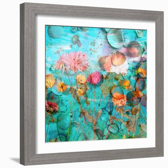 Composing of Flowers and Mussels-Alaya Gadeh-Framed Photographic Print