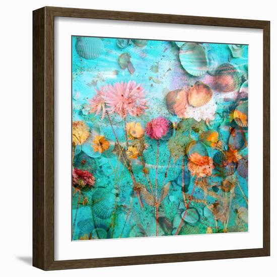 Composing of Flowers and Mussels-Alaya Gadeh-Framed Photographic Print