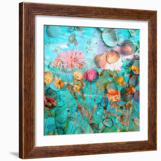 Composing of Flowers and Mussels-Alaya Gadeh-Framed Photographic Print