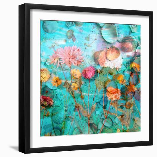 Composing of Flowers and Mussels-Alaya Gadeh-Framed Photographic Print