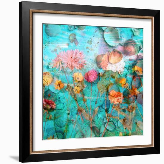 Composing of Flowers and Mussels-Alaya Gadeh-Framed Photographic Print