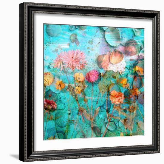 Composing of Flowers and Mussels-Alaya Gadeh-Framed Photographic Print