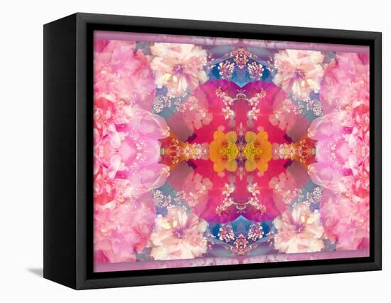 Composing of Flowers in Symmetrical Arrangement-Alaya Gadeh-Framed Premier Image Canvas