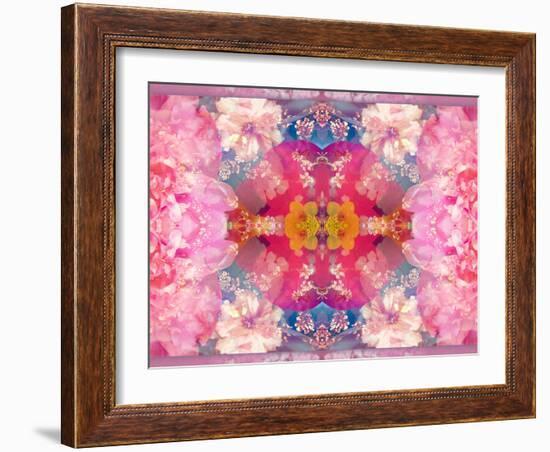 Composing of Flowers in Symmetrical Arrangement-Alaya Gadeh-Framed Photographic Print