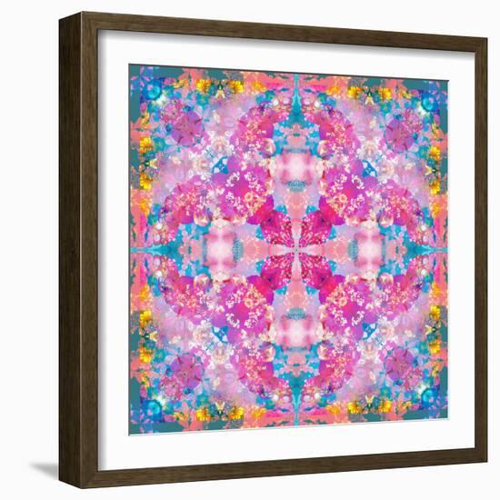 Composing of Flowers in Symmetrical Arrangement-Alaya Gadeh-Framed Photographic Print