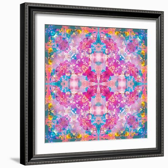 Composing of Flowers in Symmetrical Arrangement-Alaya Gadeh-Framed Photographic Print