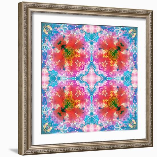 Composing of Flowers in Symmetrical Arrangement-Alaya Gadeh-Framed Photographic Print