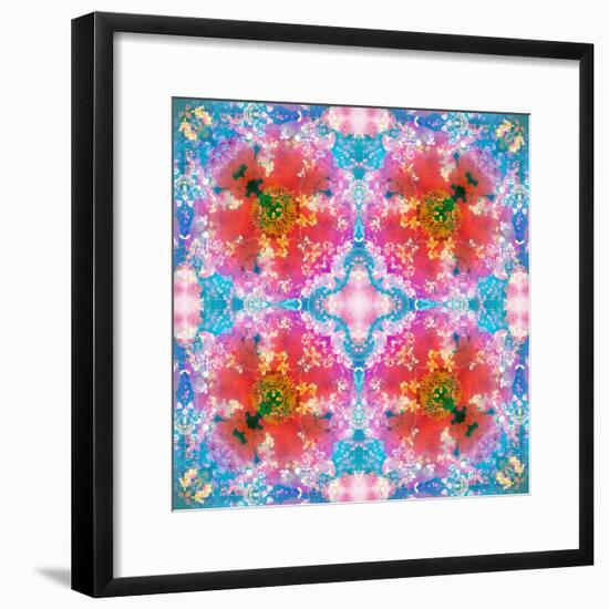 Composing of Flowers in Symmetrical Arrangement-Alaya Gadeh-Framed Photographic Print