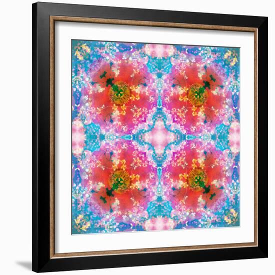 Composing of Flowers in Symmetrical Arrangement-Alaya Gadeh-Framed Photographic Print