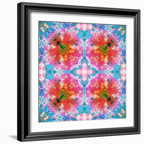 Composing of Flowers in Symmetrical Arrangement-Alaya Gadeh-Framed Photographic Print