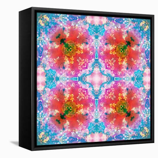 Composing of Flowers in Symmetrical Arrangement-Alaya Gadeh-Framed Premier Image Canvas