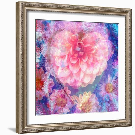 Composing of Flowers, Lines and Heart-Alaya Gadeh-Framed Photographic Print