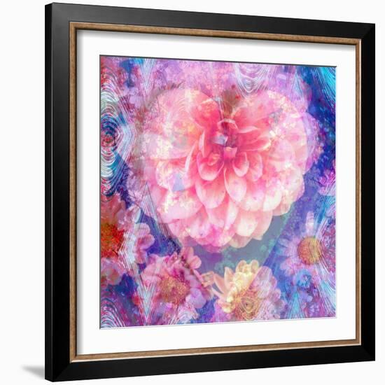 Composing of Flowers, Lines and Heart-Alaya Gadeh-Framed Photographic Print