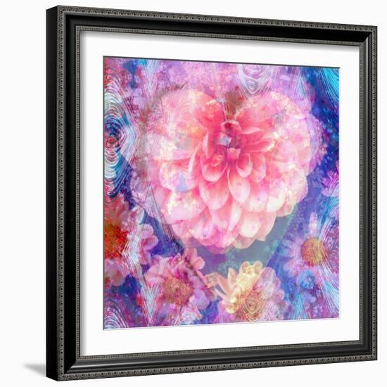 Composing of Flowers, Lines and Heart-Alaya Gadeh-Framed Photographic Print