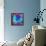 Composing with Blue Flowers-Alaya Gadeh-Framed Premier Image Canvas displayed on a wall