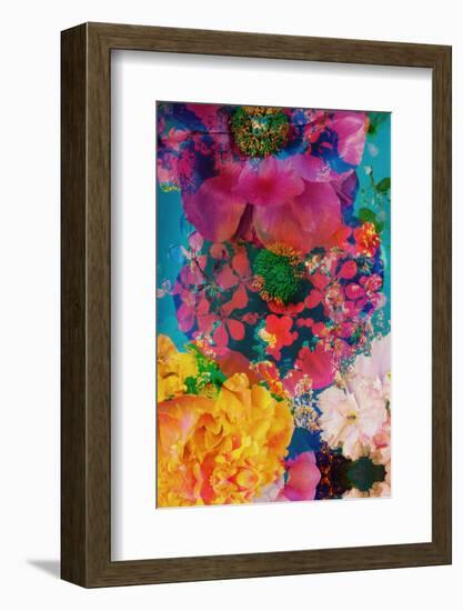 Composing with Coloured Blossoms in the Water-Alaya Gadeh-Framed Photographic Print