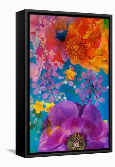 Composing with Coloured Blossoms-Alaya Gadeh-Framed Premier Image Canvas