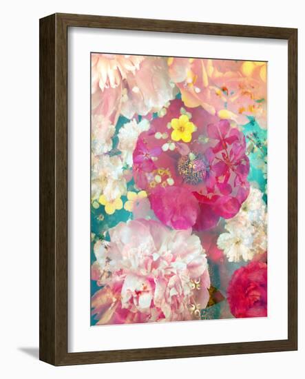 Composing with Coloured Blossoms-Alaya Gadeh-Framed Photographic Print