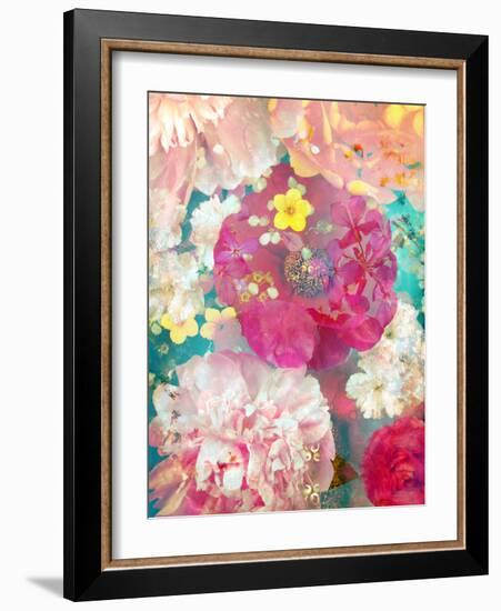 Composing with Coloured Blossoms-Alaya Gadeh-Framed Photographic Print