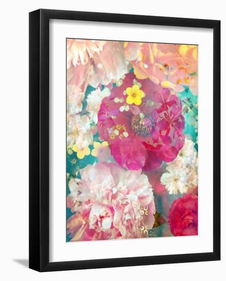 Composing with Coloured Blossoms-Alaya Gadeh-Framed Photographic Print