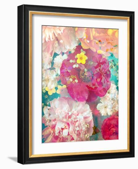 Composing with Coloured Blossoms-Alaya Gadeh-Framed Photographic Print