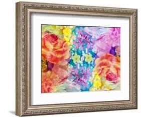 Composing with Coloured Blossoms-Alaya Gadeh-Framed Photographic Print
