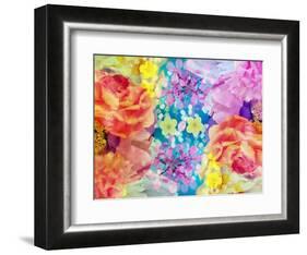 Composing with Coloured Blossoms-Alaya Gadeh-Framed Photographic Print