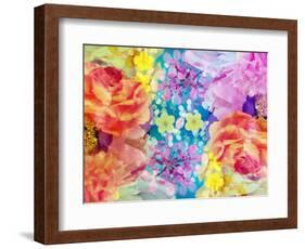 Composing with Coloured Blossoms-Alaya Gadeh-Framed Photographic Print