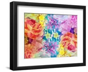Composing with Coloured Blossoms-Alaya Gadeh-Framed Photographic Print
