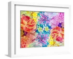 Composing with Coloured Blossoms-Alaya Gadeh-Framed Photographic Print