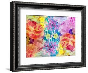 Composing with Coloured Blossoms-Alaya Gadeh-Framed Photographic Print