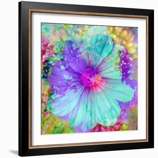 Composing with Coloured Blossoms-Alaya Gadeh-Framed Photographic Print