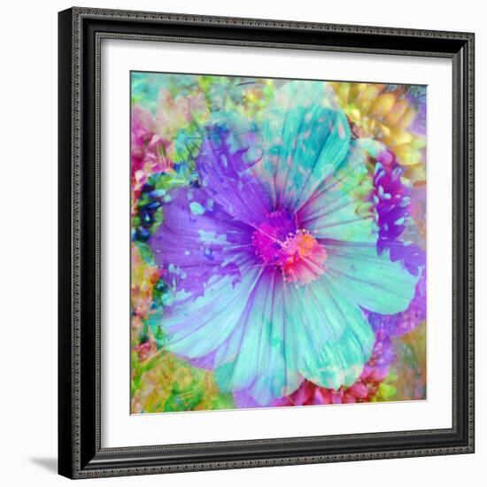 Composing with Coloured Blossoms-Alaya Gadeh-Framed Photographic Print