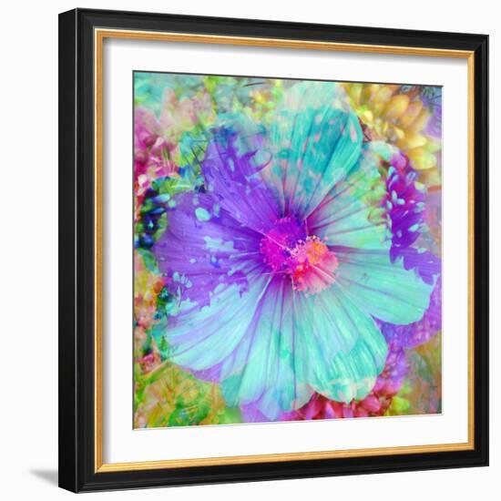 Composing with Coloured Blossoms-Alaya Gadeh-Framed Photographic Print